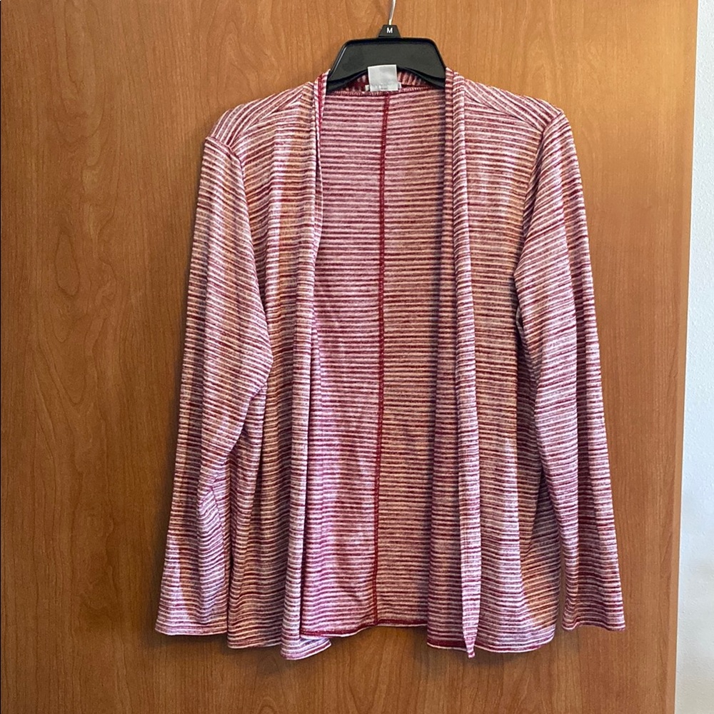 Red/white striped sweater
